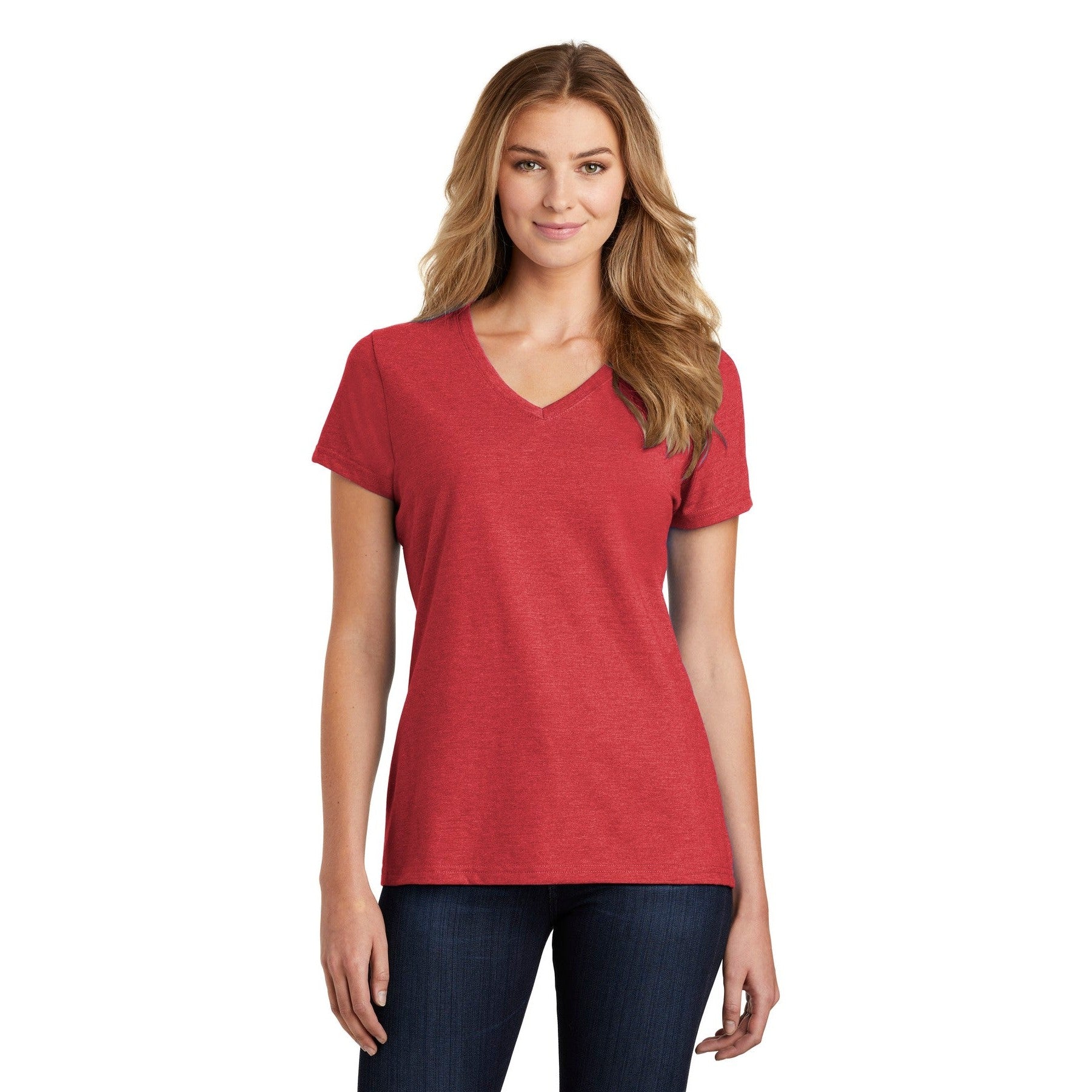Port & Company-Port & Company ® Women's Fan Favorite ™ Blend V-Neck Tee. LPC455V-MedTech-9